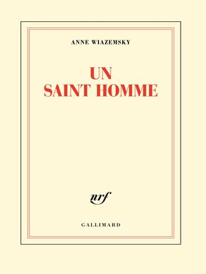 cover image of Un saint homme